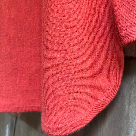 Telluride 💯 Extrafine Merino Wool Terracotta Sweater Boat Neck High Low Size M - Picture 13 of 15